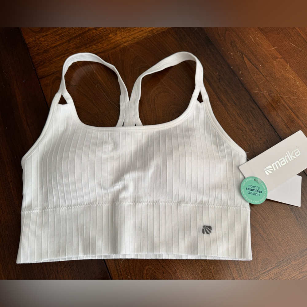 Marika White Seamless Sports Bra